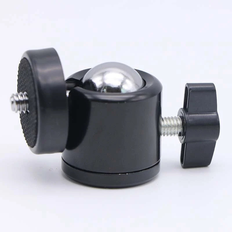 Universal 1/4" Swivel Ball Head Tripod Mount Adapter – For GoPro, DSLR & Camcorders