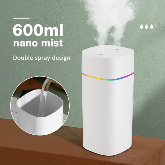 Portable Nano Mist Sprayer – 600ml Aroma Oil Diffuser
