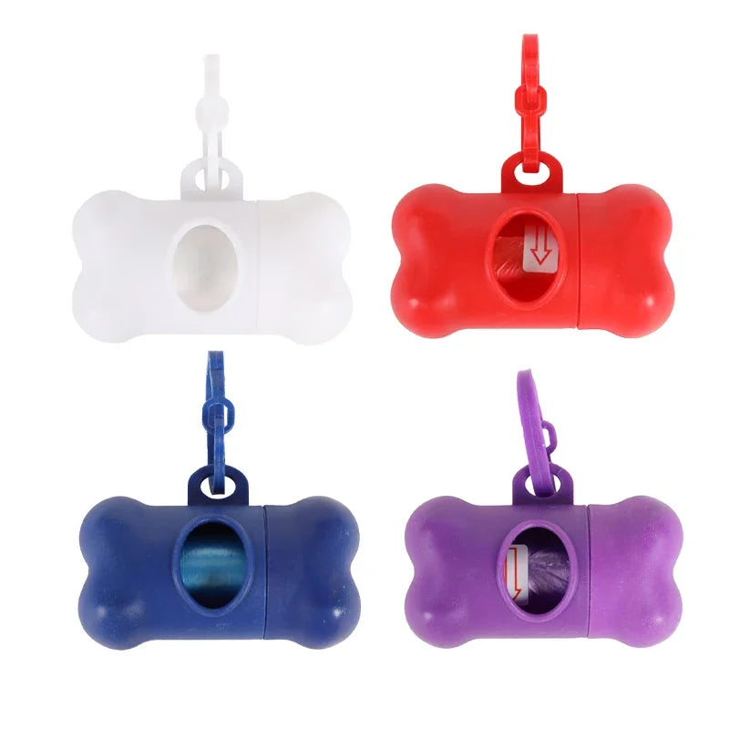 Bone-Shaped Dog Poop Bag Dispenser – Portable Pet Waste Bag Holder