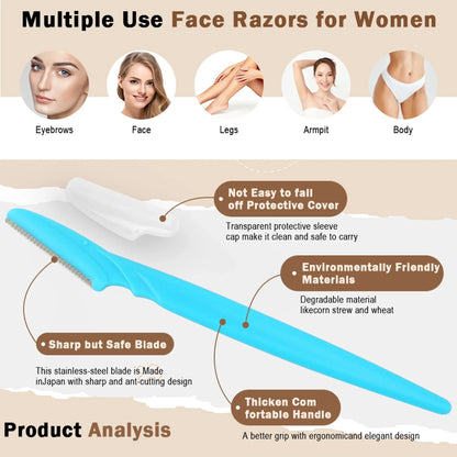 Eyebrow Razor Kit – Multifunction Facial Hair Removal Trimmer with Storage Container