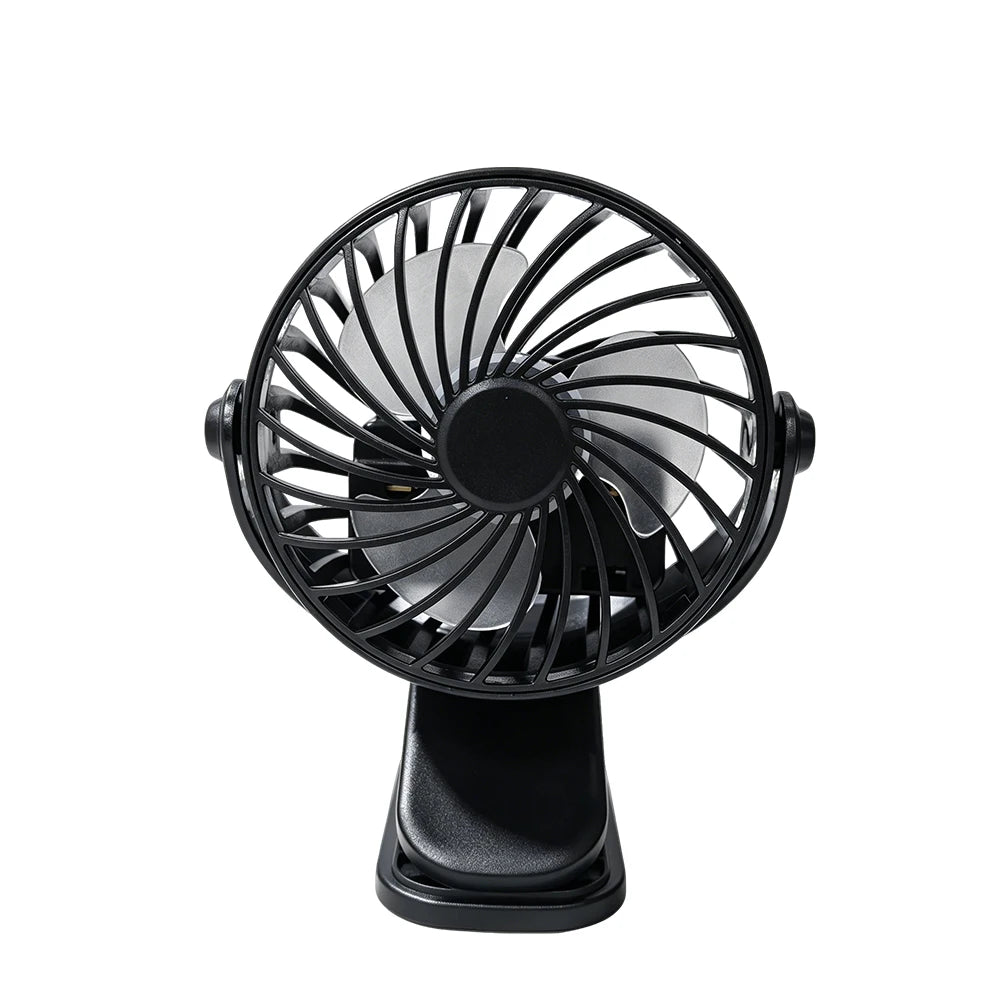 Mini Clip Fan – USB Rechargeable Stroller & Desk Fan