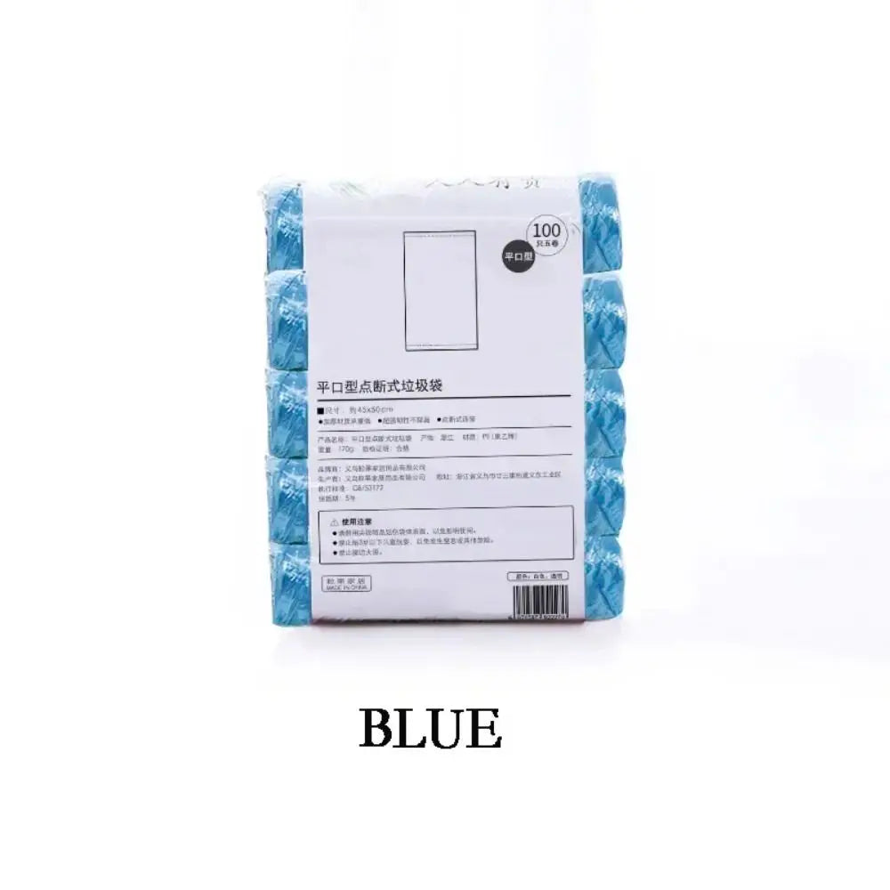 PE Disposable Garbage Bags – Durable & Portable, 5 Rolls/100PCS, 45x50cm