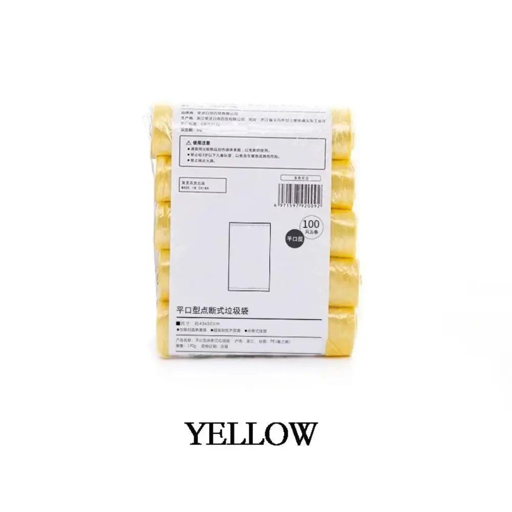 PE Disposable Garbage Bags – Durable & Portable, 5 Rolls/100PCS, 45x50cm