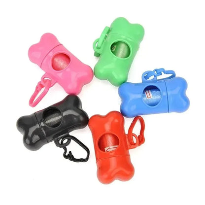 Bone-Shaped Dog Poop Bag Dispenser – Portable Pet Waste Bag Holder