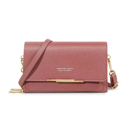 Women's Korean PU Leather Wallet – Large Capacity Multi-Card Crossbody Phone Bag