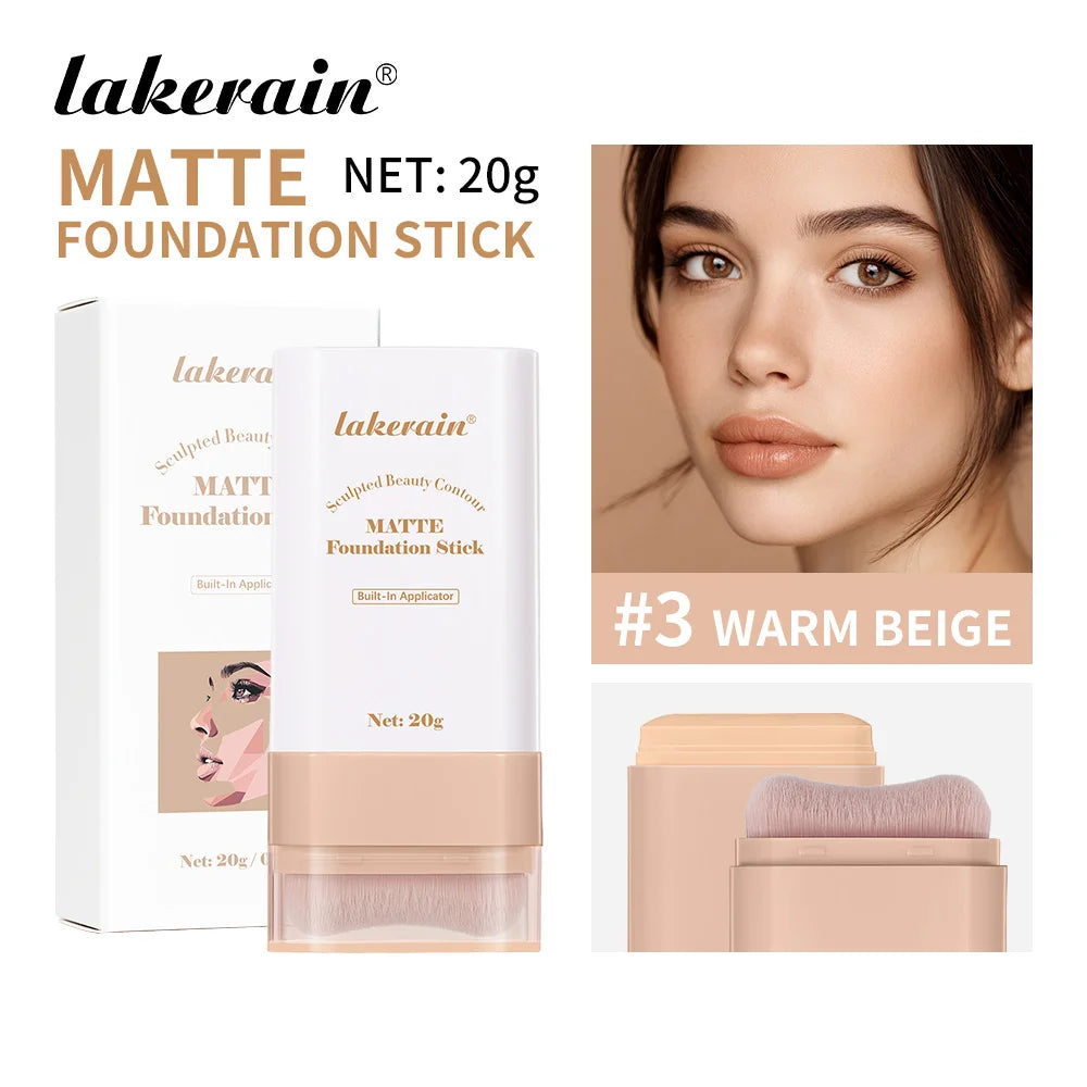 Stick Foundation Balm – Serum-Boosted Skin Tint, High Coverage & Smooth Finish, Travel Size