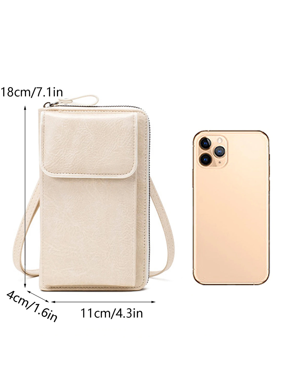 MIYIN Retro PU Leather Crossbody Bag – Women's Casual Phone Shoulder Bag