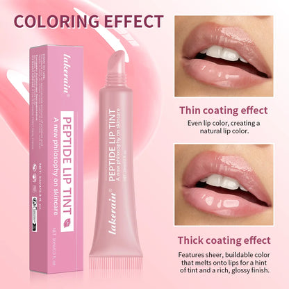 Soft Tube Lip Balm – Long-Lasting Moisturizing, Transparent Tint Lip Glaze, 4 Colors