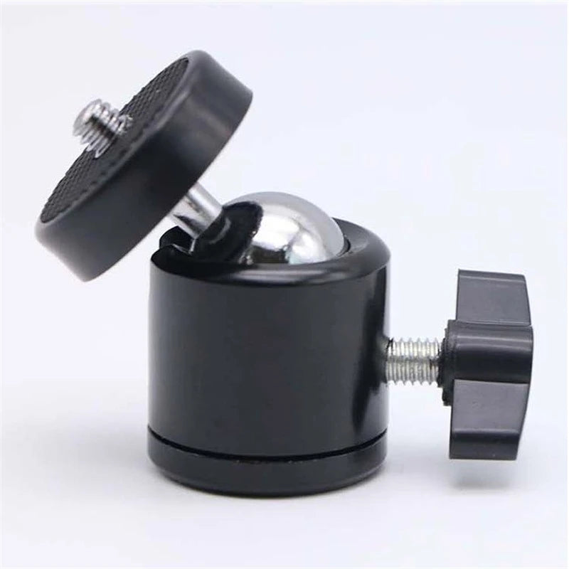 Universal 1/4" Swivel Ball Head Tripod Mount Adapter – For GoPro, DSLR & Camcorders
