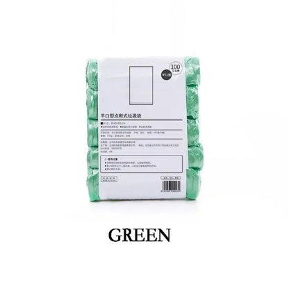 PE Disposable Garbage Bags – Durable & Portable, 5 Rolls/100PCS, 45x50cm