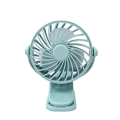 Mini Clip Fan – USB Rechargeable Stroller & Desk Fan