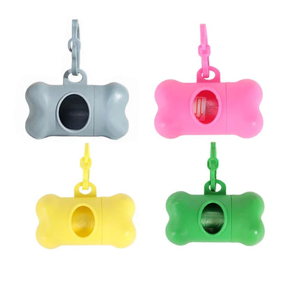 Bone-Shaped Dog Poop Bag Dispenser – Portable Pet Waste Bag Holder