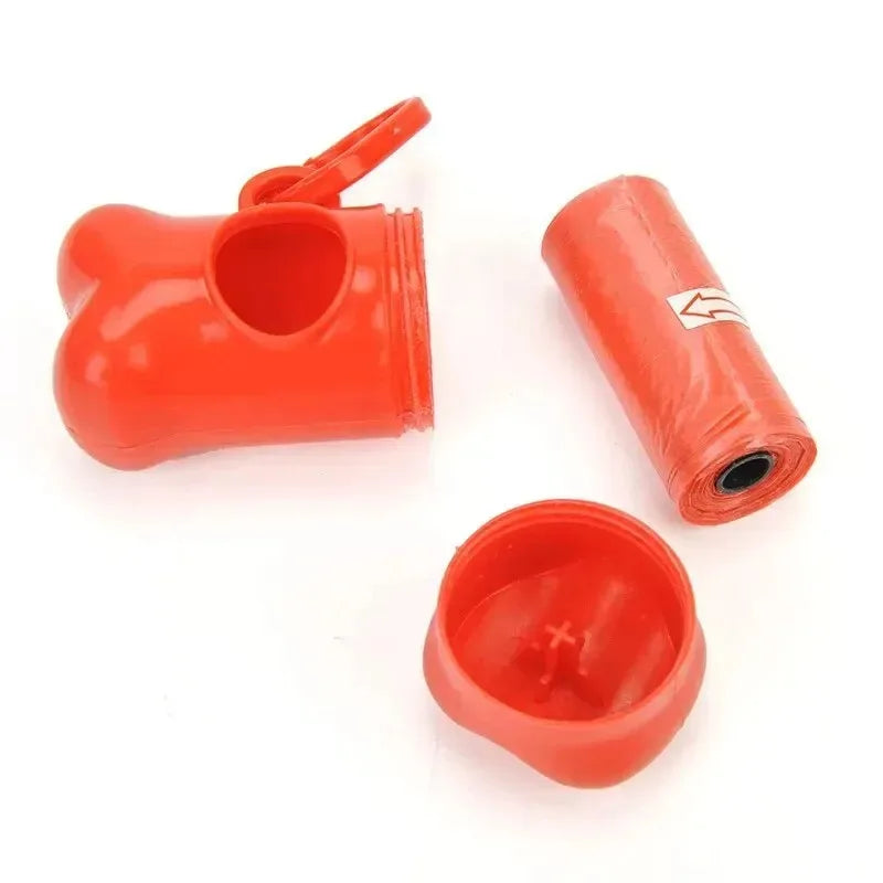 Bone-Shaped Dog Poop Bag Dispenser – Portable Pet Waste Bag Holder