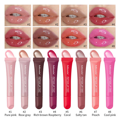 Soft Tube Lip Balm – Long-Lasting Moisturizing, Transparent Tint Lip Glaze, 4 Colors