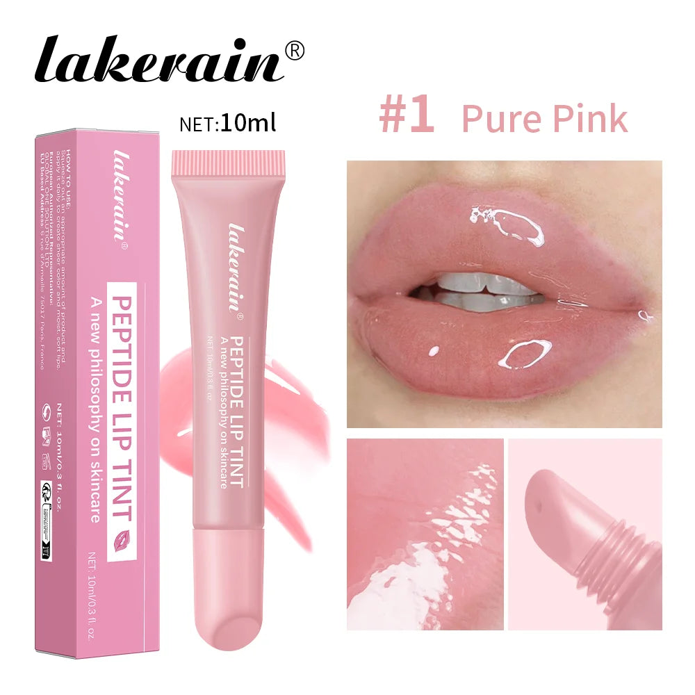 Soft Tube Lip Balm – Long-Lasting Moisturizing, Transparent Tint Lip Glaze, 4 Colors