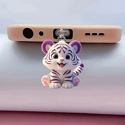 Cute Cat & Dog Dust Plug Pendant – Type-C Charging Port Protector for iPhone