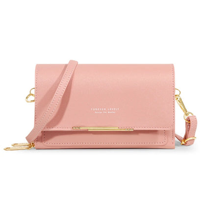 Women's Korean PU Leather Wallet – Large Capacity Multi-Card Crossbody Phone Bag