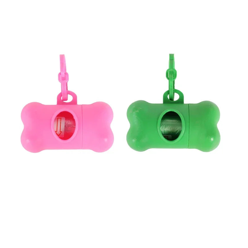 Bone-Shaped Dog Poop Bag Dispenser – Portable Pet Waste Bag Holder