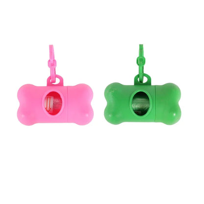 Bone-Shaped Dog Poop Bag Dispenser – Portable Pet Waste Bag Holder