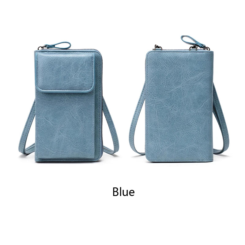 MIYIN Retro PU Leather Crossbody Bag – Women's Casual Phone Shoulder Bag