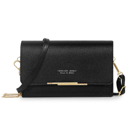 Women's Korean PU Leather Wallet – Large Capacity Multi-Card Crossbody Phone Bag