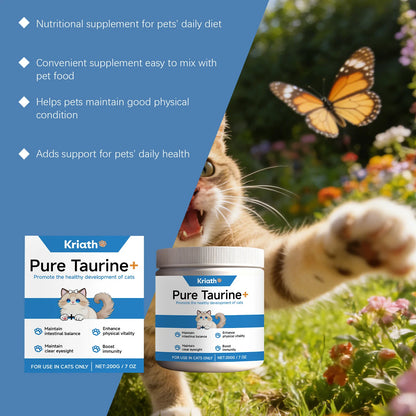 YEGBONG Cat Taurine & Multivitamin Powder – Heart, Vision & Immunity Supplement