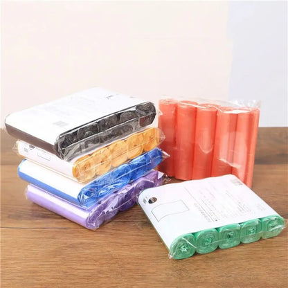 PE Disposable Garbage Bags – Durable & Portable, 5 Rolls/100PCS, 45x50cm