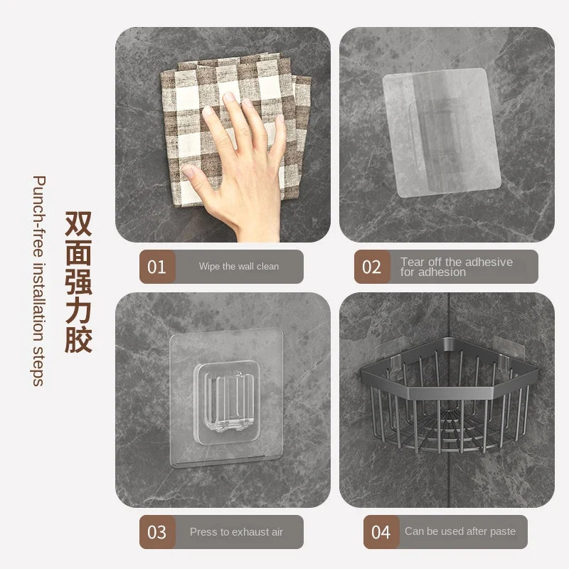 Kitchen Drain Basket Storage Basket Faucet Basket Drain Sponge Double Basket Kitchenware