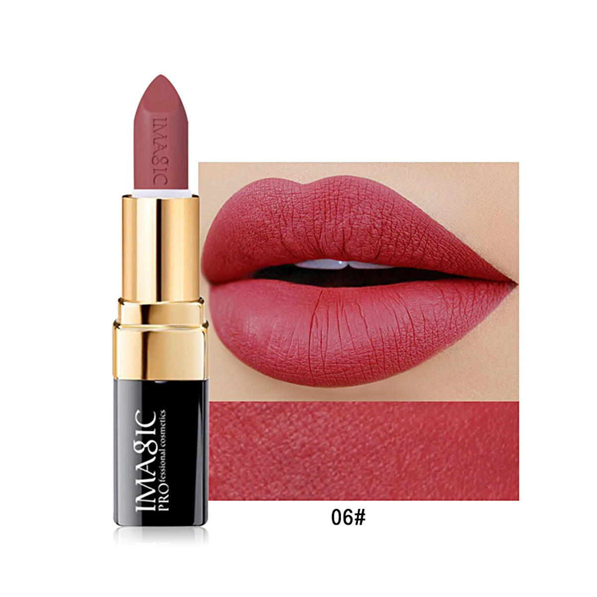 12-Color Lipstick Matte Waterproof Velvet Pigment Nude Rouge Waterproof Long Lasting Lip Profissional Cosmetics Beauty