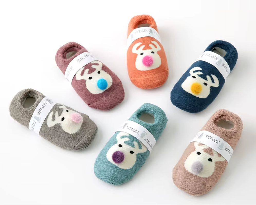 Baby Girl Socks Clothes Newborn Accessories Boy Children Toddlers Stuff Items Goods Kids Infant Slippers Kitty Elk