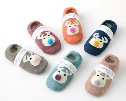 Baby Girl Socks Clothes Newborn Accessories Boy Children Toddlers Stuff Items Goods Kids Infant Slippers Kitty Elk
