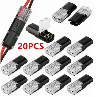 20PCS 2 Pin Way Plug Waterproof Electrical Connector Car Wire Cable Automotive Electrical Connector Strip Terminal Connection