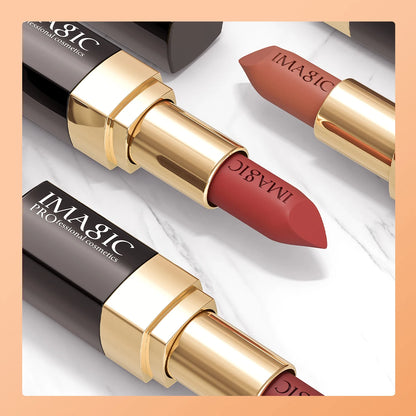 12-Color Lipstick Matte Waterproof Velvet Pigment Nude Rouge Waterproof Long Lasting Lip Profissional Cosmetics Beauty