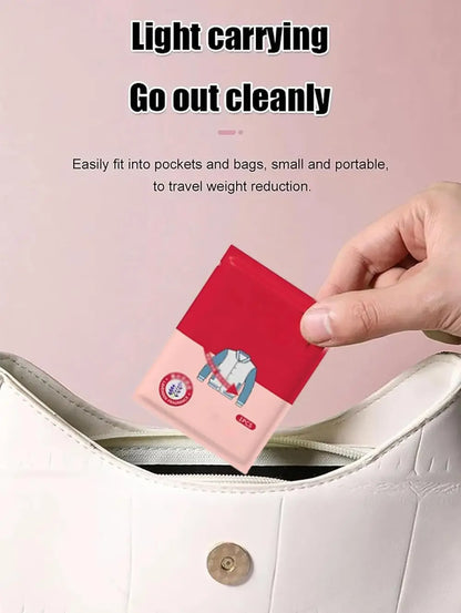 20Pcs Clothing Stain Removal Wet Wipes Multi Functional Non Washing and Stain Removing Wet Wipes for down Cotton Leather Jacket