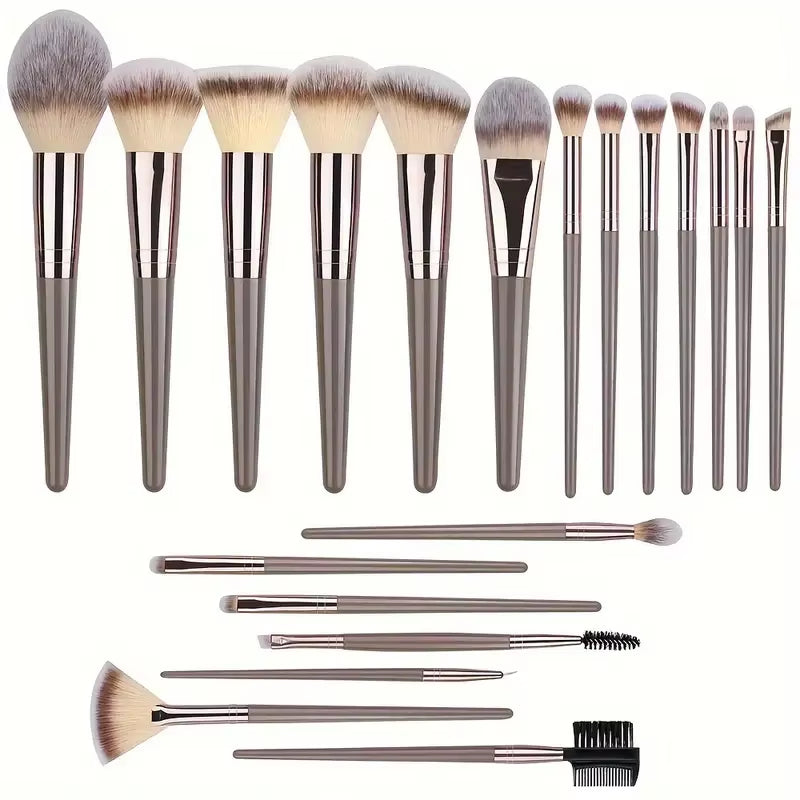 3-20PCS Makeup Brushes Set Eyeshadow Fluffy Foundation Concealer Blush Highlighter Storage Box Female Cosmetics Beauty Tools