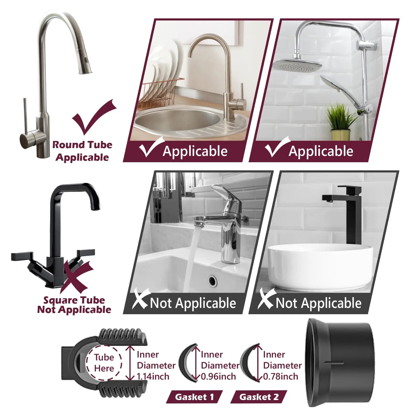 Aluminium Kitchen Sink Faucet Organizer, Adjustable Detachable Dish Sponge Holder, with Drain Basin, Rustproof Storage Rack