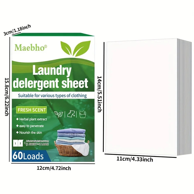 Boxed 30 Pcs Laundry Tablets Concentrated Washing Powder Laundry Machine Clothing Strong Cleaning Sheets Detergent,Fresh Scent