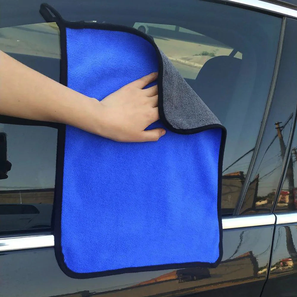 Car Cleaning Towel Microfiber Cloth Soft Super Absorbent Quick-Drying Towel Professional Detailing Rags Car Wash Accessories