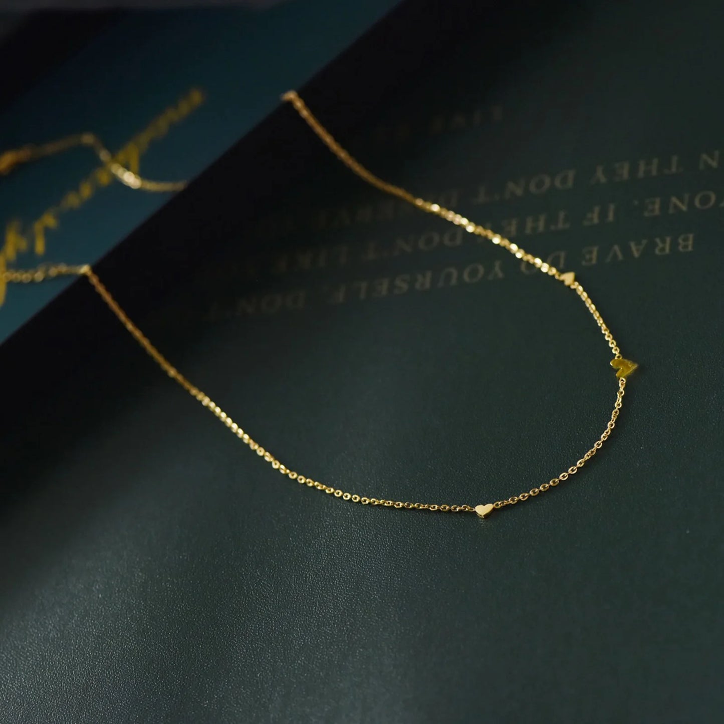 316L Stainless Steel Mini Heart Clavicle Chain Choker Necklace Women Chain Necklace Simple Jewelry