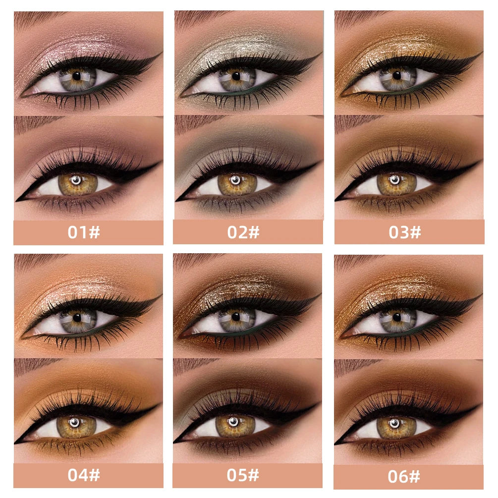 Double End Glitter Matte Eye Shadow Stick Pencil Eyeshadow Makeup Waterproof Bicolor Shimmer Cosmetics Beauty Makeup Tool